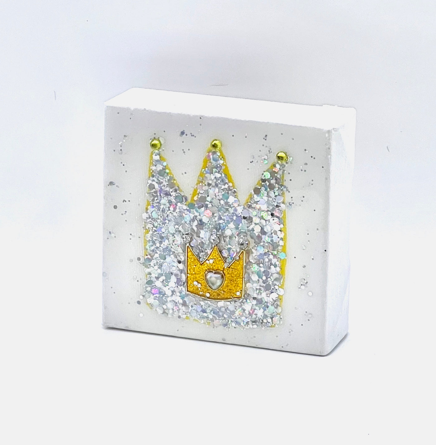 Silver Crown - Yellow - Swarovski Crystals