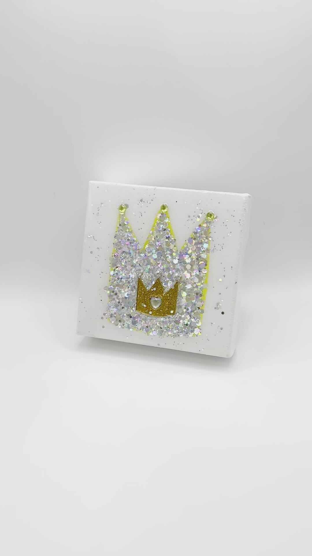 Silver Crown - Pink -Swarovski Crystals