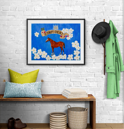 ART PRINT -LOVE IS TO SADDLE UP MY HORSE
